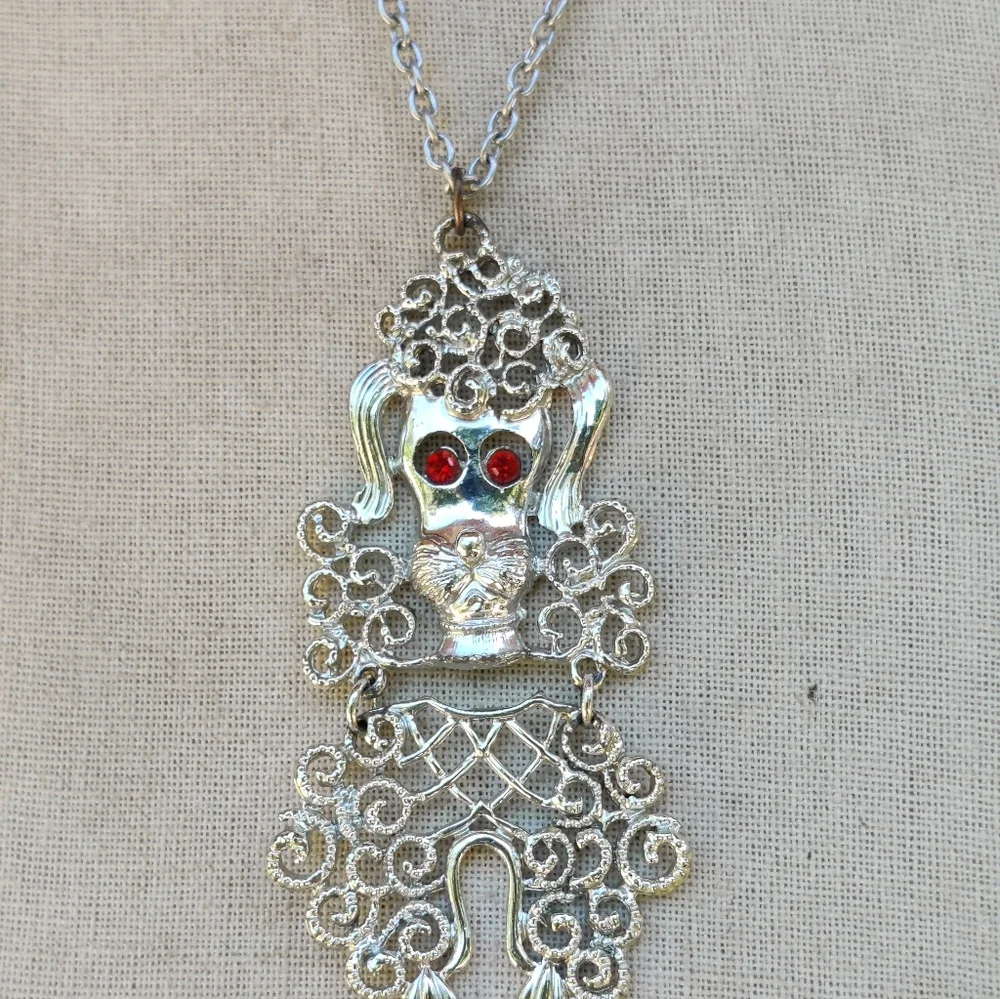 🐩 Vintage poodle pendant necklace - Picture 4 of 7
